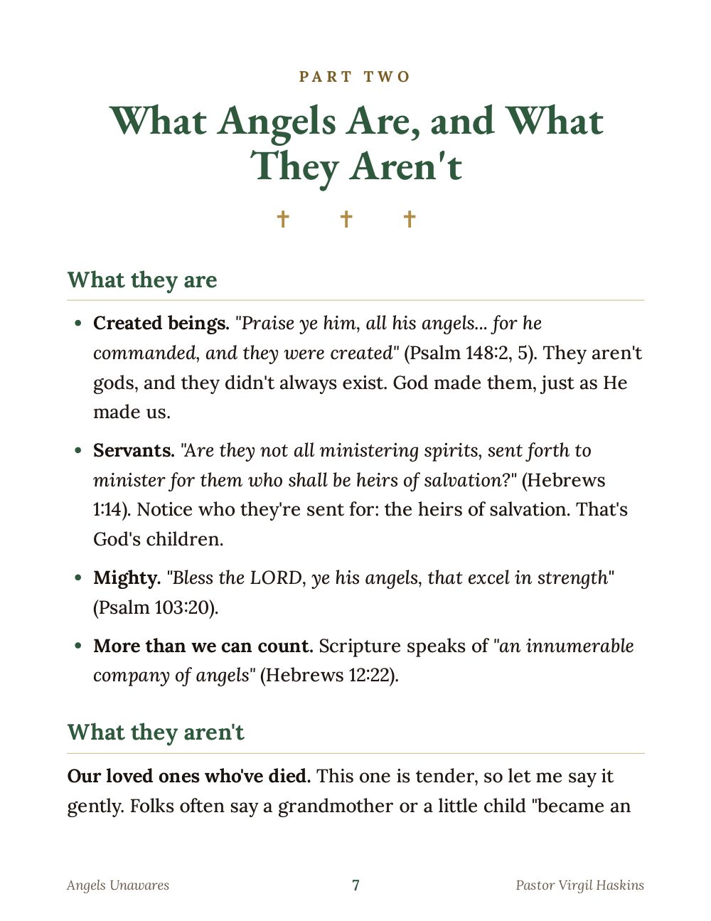 What angels are page